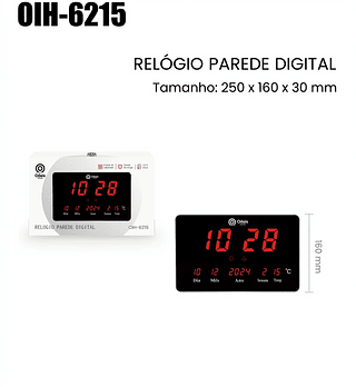 RELOGIO PAREDE DIGITAL