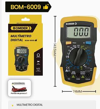 BOMVINK - MULTIMETRO DIGITAL - BOM-6009