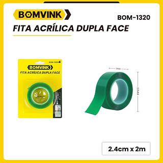 BOMVINK - FITA ACRILICA DUPLA FACE 2.4CM*2M - BOM-1320
