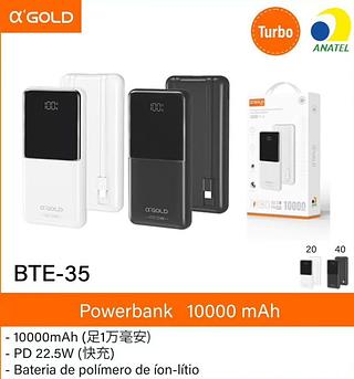 AGOLD - PORTATIL POWER BANK 10000 mAh