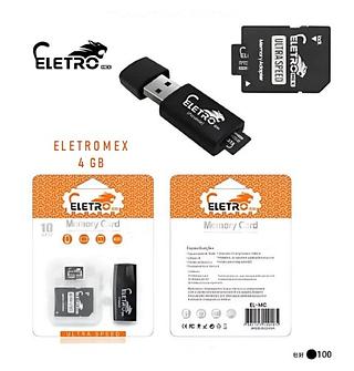 ELETROMEX - C.MEMORIA COM ADAPTADOR USB 4GB