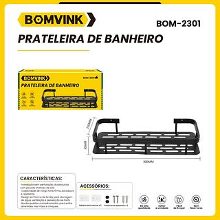 BOMVINK - SUPORTE PRATELEIRA DE BANHEIRO ORGANIZADOR