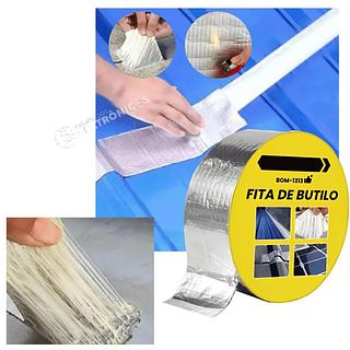 BOMVINK - FITA DE BUTILO ALUMINIZADA 5CM 5M - BOM-1313