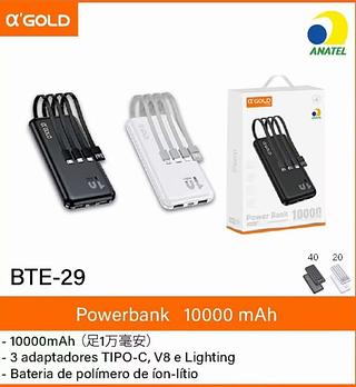 AGOLD - PORTATIL POWER BANK 10000 mAh