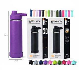 600ML - GARRAFA TERMICA COM BASE DE SILICONE