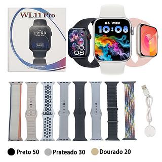 SMARTWATCH RELOGIO COM 8 PULSEIRAS WL11 PRO